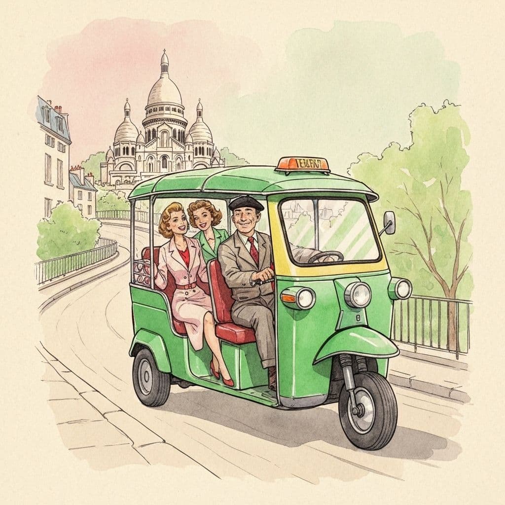 Visite Visites sur-mesure de Paris de Paris en tuktuk électrique