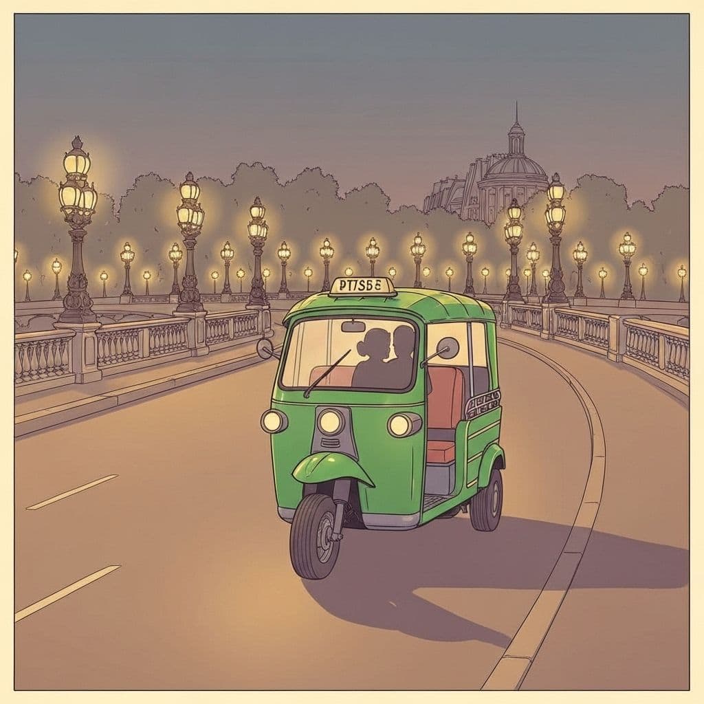 Visite Visites de Paris la nuit de Paris en tuktuk électrique