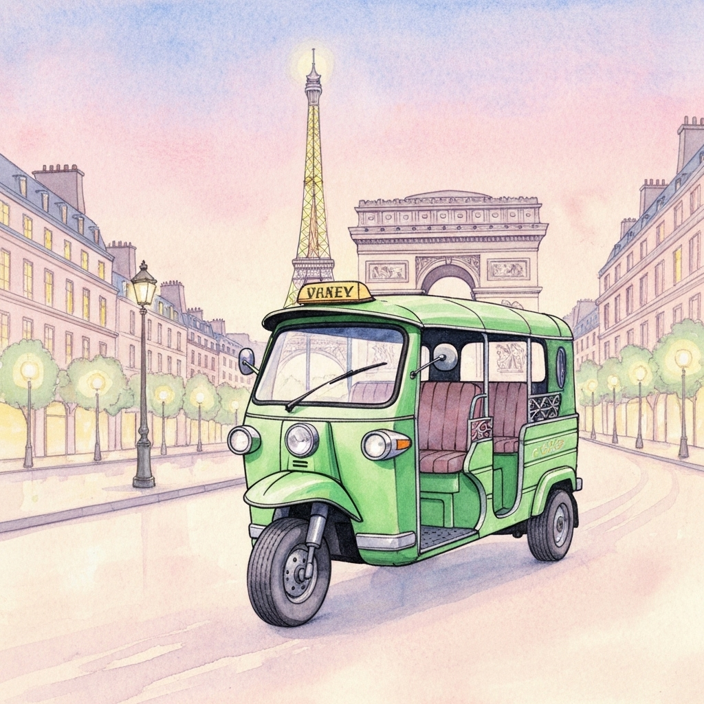 TukTuk Paris de nuit